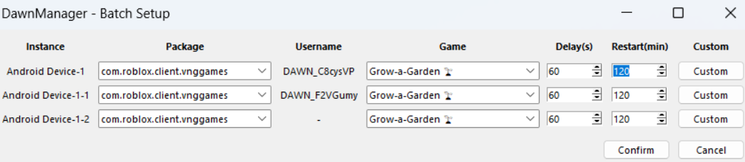 Dawn Manager Screenshot 2